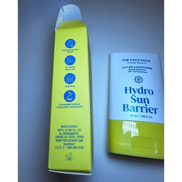 THE FACE SHOP Hydro Sun Barrier 2-in-1 Sunscreen & Moisturizer, SPF 45 - Picture 5 of 7